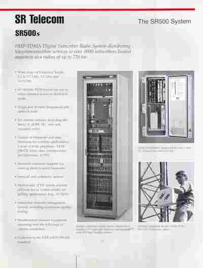 Буклет SR Telecom SR500s The SR500 System, 55-1626, Баград.рф